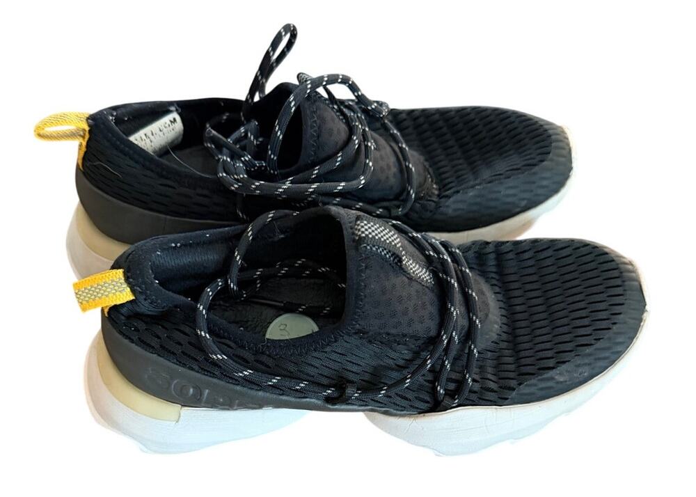 Sorel Kinetic Impact Womens 6 Black Athletic Running Walking Shoes